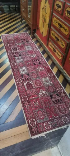Antiguidades, tapete passadeira antigo, decoração 