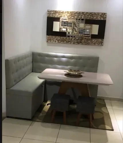 Kit Sala de Jantar - Canto Alemão padrão medida 1,20 x 1,50  de 2100,00 por apenas 1199,00