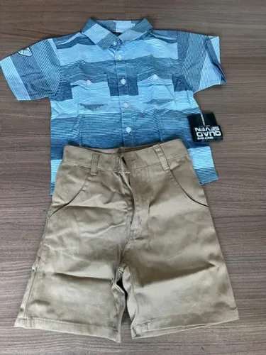 Camisa e bermuda novas 4 anos