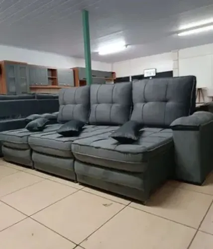 Sofá retrátil e reclinável 2,90  bari