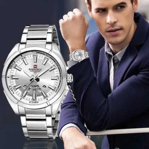 Relógio Masculino Naviforce 9038 Aço Inoxidável Original.