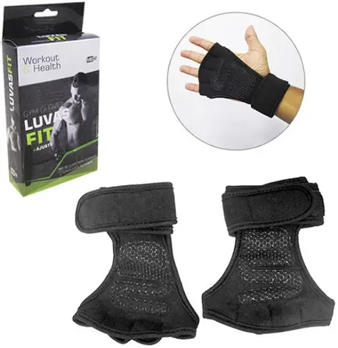 Luva De Treino Esportiva C/ Velcro Neoprene Ly87142