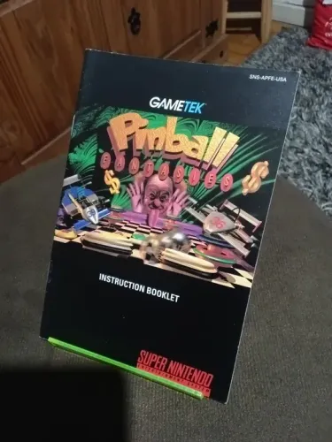 Pinball Fantasies Manual Usa Original Super Nintendo 