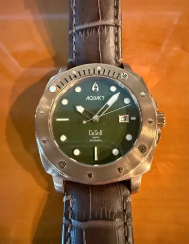 Relógio Automático Aquacy Bronze CuSn8 Series - Diver 200 m, 44 mm. Movimento SEIKO.