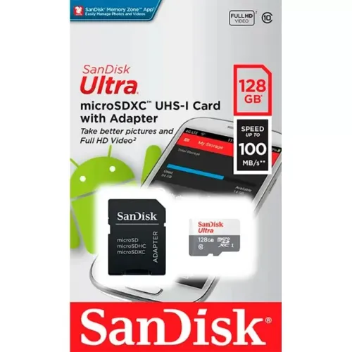 Cartão 128GB Original Sandisk Classe 10