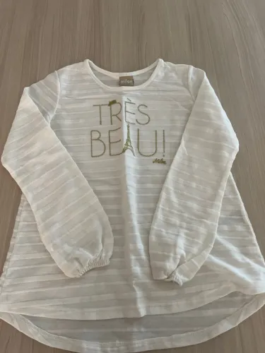 Blusa manga longa - Marca Milon tamanho 12 Novíssima 