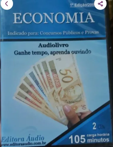 Economia - Audiolivro para Concursos Públicos - 2 CDs