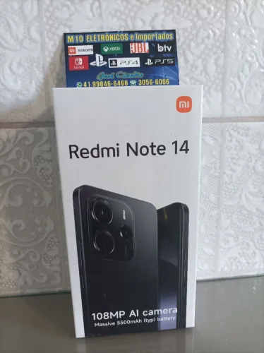 Xiaomi redmi note 14 256gb 8gb ram novo lacrado