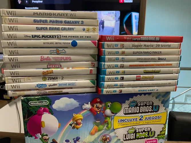Wii U completo até com Plasticos e serial batendo 