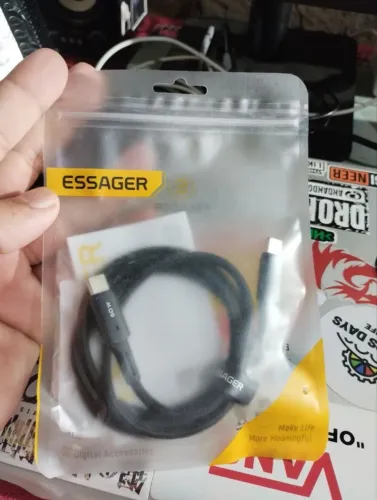 Essager-Tipo C Cabo De Carregamento Rápido PD 100W, 60W