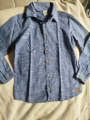 Camisa Social Infantil Azul - Conforto e Estilo!