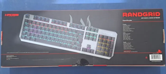 TECLADO MECANICO KROSS GAMING  RANDGRID NOVO LACRADO FRETE GRÁTIS PARA MACEIÓ
