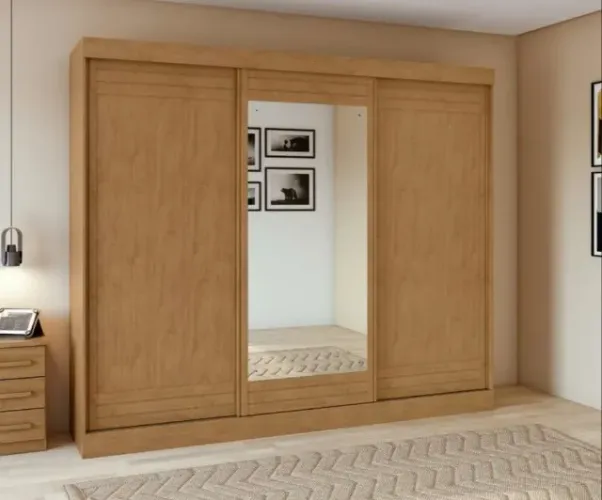 Guarda Roupa 3 Portas 6 Gavetas Espelho Novo Varios Modelos