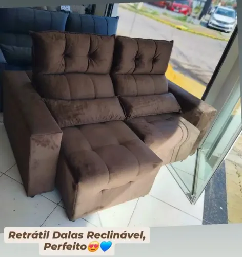 Compre sem sair de Casa!!Lindo Sofá Retrátil e Reclinável Com Frete Grátis 
