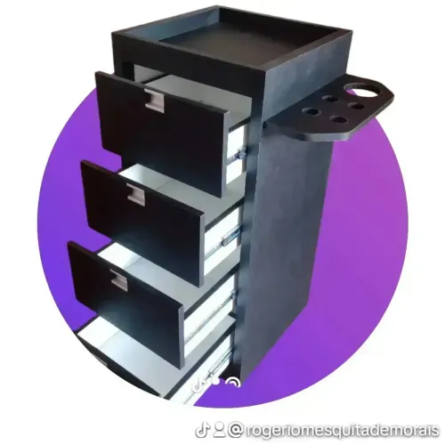 Gaveteiro Organizador Preto