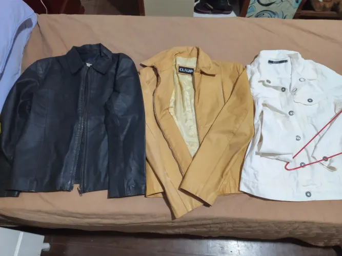 Jaquetas de couro tam P