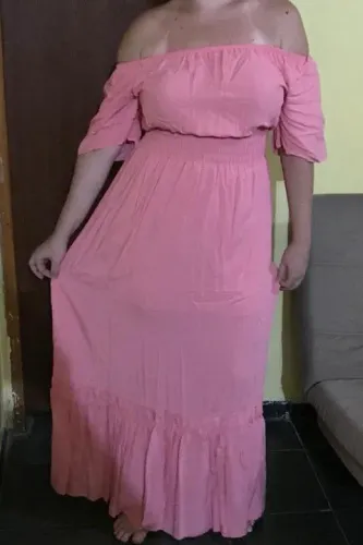 Vestido ombro a ombro