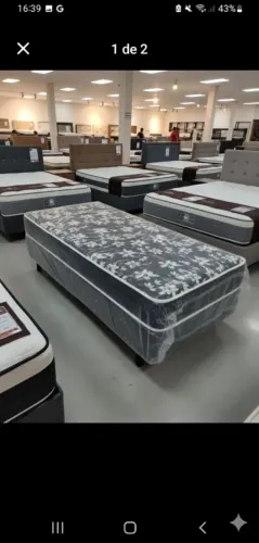 Cama box solteiro Padrão embalada 