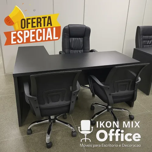KIT MESA COM CADEIRAS COMPLETO - LOJA IKONMIXOFFICE