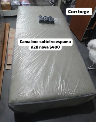 CAMA SOLTEIRO DE ESPUMA NOVA R$400 ENTREGA GRÁTIS