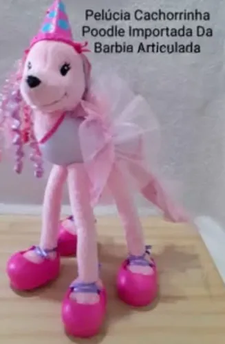 Cachorrinha Poodle Importada Barbie, Articulada