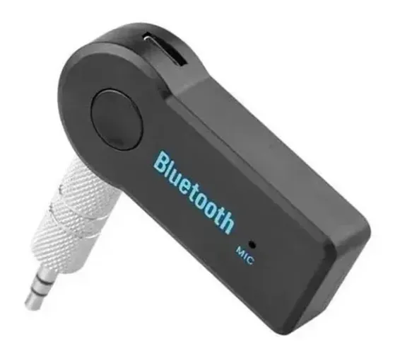 Adaptador Bluetooth Receptor Áudio P2 Auxiliar Som De Carro e Viva Voz