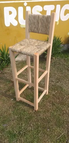 Banquetas de palha 73 cm de altura até o assento CRU
