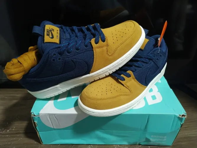 Tenis Nike SB Dunk Low desert ochre and midnight Original Novo nunca usado l