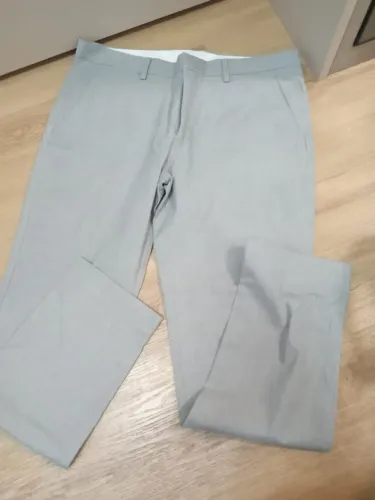 Calça social cinza clara