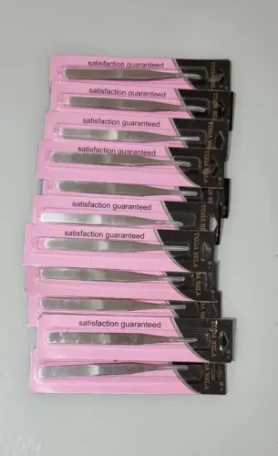 Pinças de Precisão para Sobrancelhas - Kit com 11