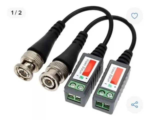 Video Balun Cameras Par Hd Ahd Cvi Cftv Ate 400mts Balloon | LOTE com 12 Pares