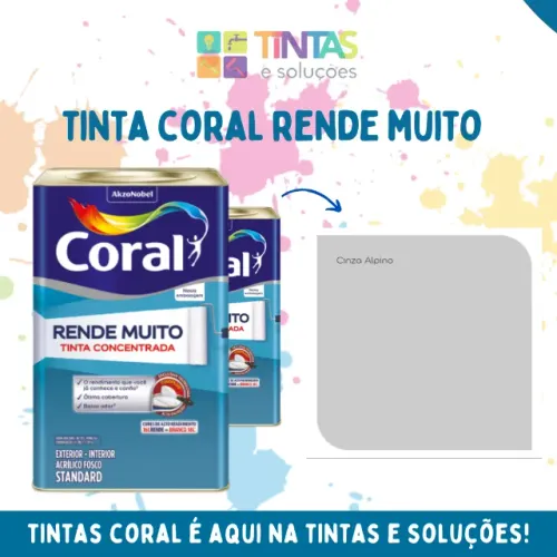 Tinta Coral Rende Muito Cinza Alpino