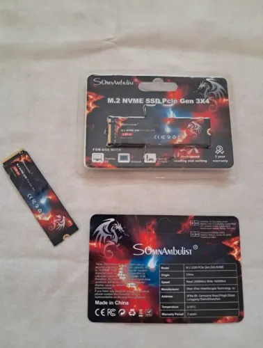 SSD M.2 NVMe 128GB SOMNAmbulist e Goldenfir PCIe Gen3x4