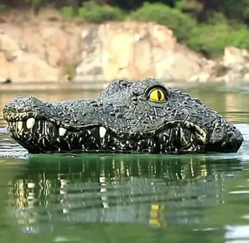 Cabeça De Jacaré Crocodilo a Bateria Controle Remoto Wifi 2,4G Longo Alcance