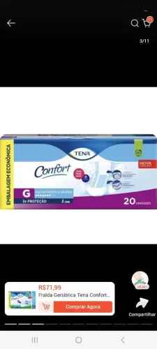 Fraldas geriatrica adultos a partir de 20reais 