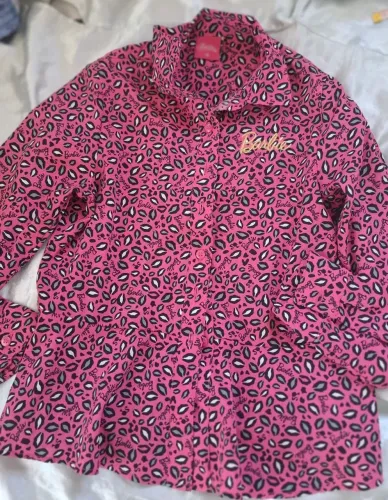 Camisa Barbie Rosa com Estampa Animal Print