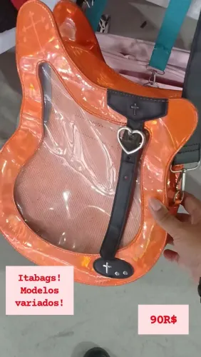 Itabags (Bolsas para bottons/pins) com bolso transparente