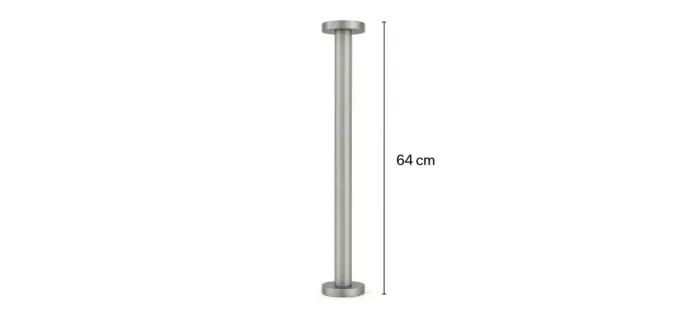 Pé de Inox Escovado 64cm - Usado, Ótimo Estado