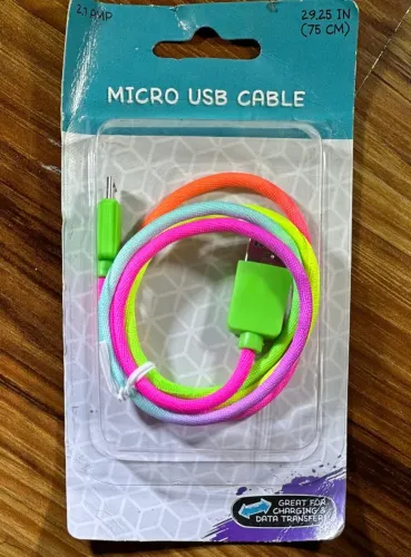 cabo micro usb 75cm importado (novo)