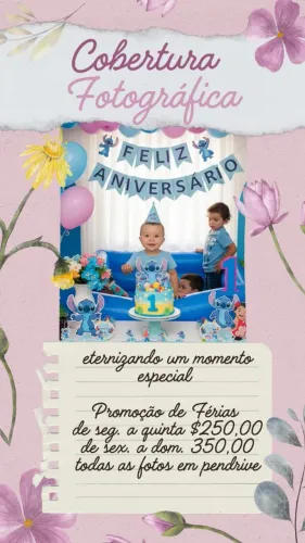 Cobertura Fotográfica Infantil - Promoção de Férias!