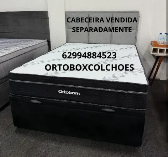 Conjunto Casal da ortobom de molas ensacadas