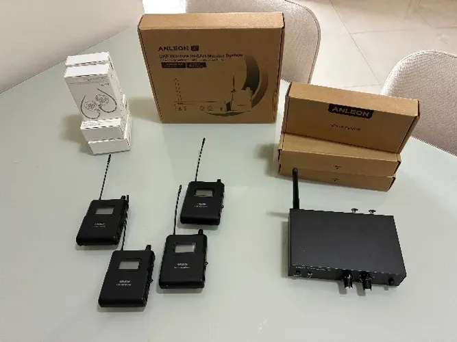 Retorno de Palco Sem Fio + Fones KZ