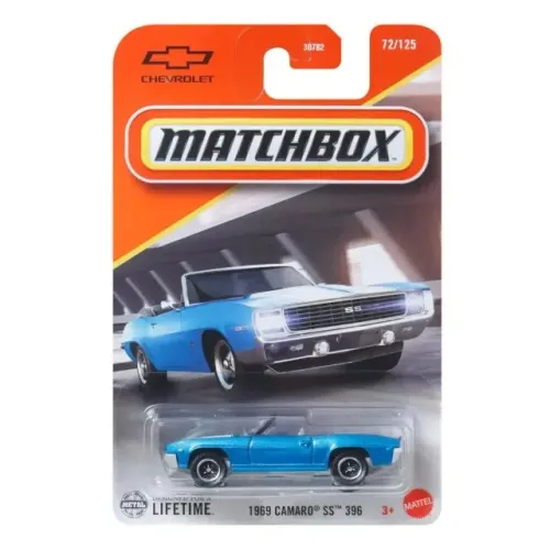 Matchbox - 1969 Camaro Ss 396 - Jbp27 Azul