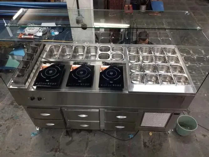 Estação de Massas em Inox Sob Medida - Gelabras