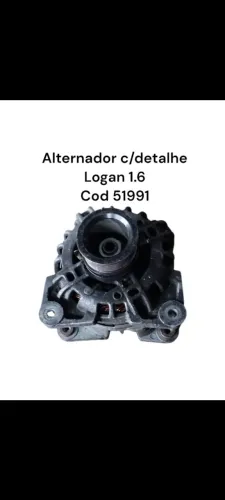 Alternador Logan 1.6 c detalhe