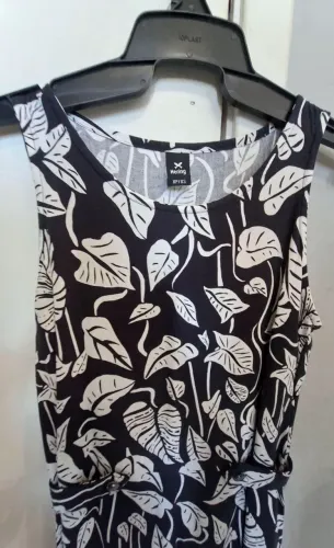 Vestido branco com estampa