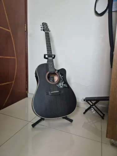 Kit Violão Strinberg Folk Sd200c Tos Elétrico + Acessórios