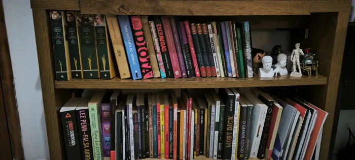Biblioteca de livros variados