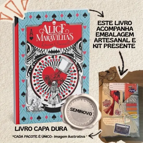 Livro Presente | Alice no país das maravilhas (livro seminovo) CAPA DURA