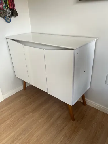 Cômoda branca MDF 3 portas